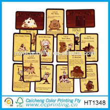 2015 Kundenspezifische Bestellung glänzend Spielkarten gedruckt